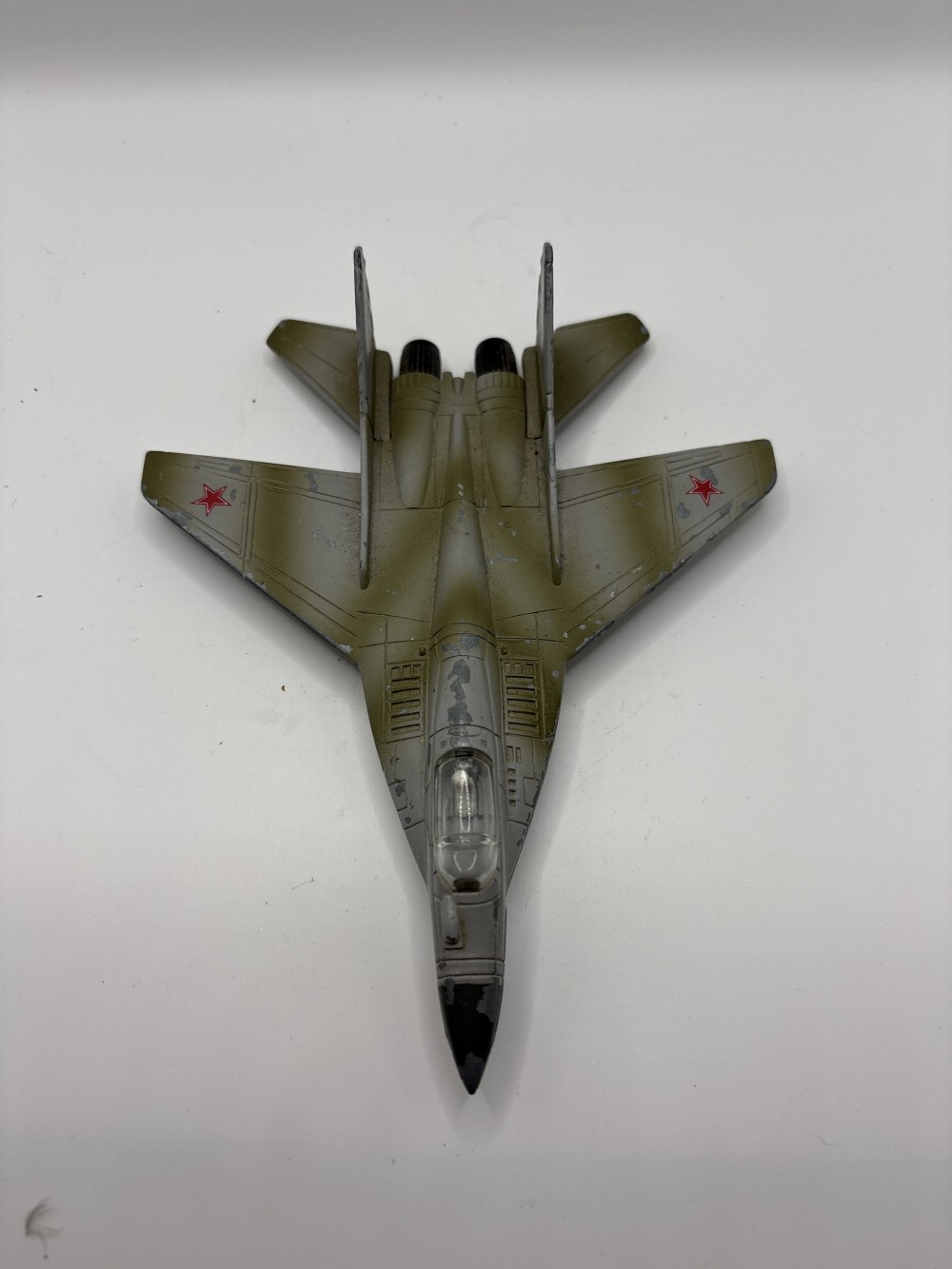 Mig 29 Grey and Silver Military Plane