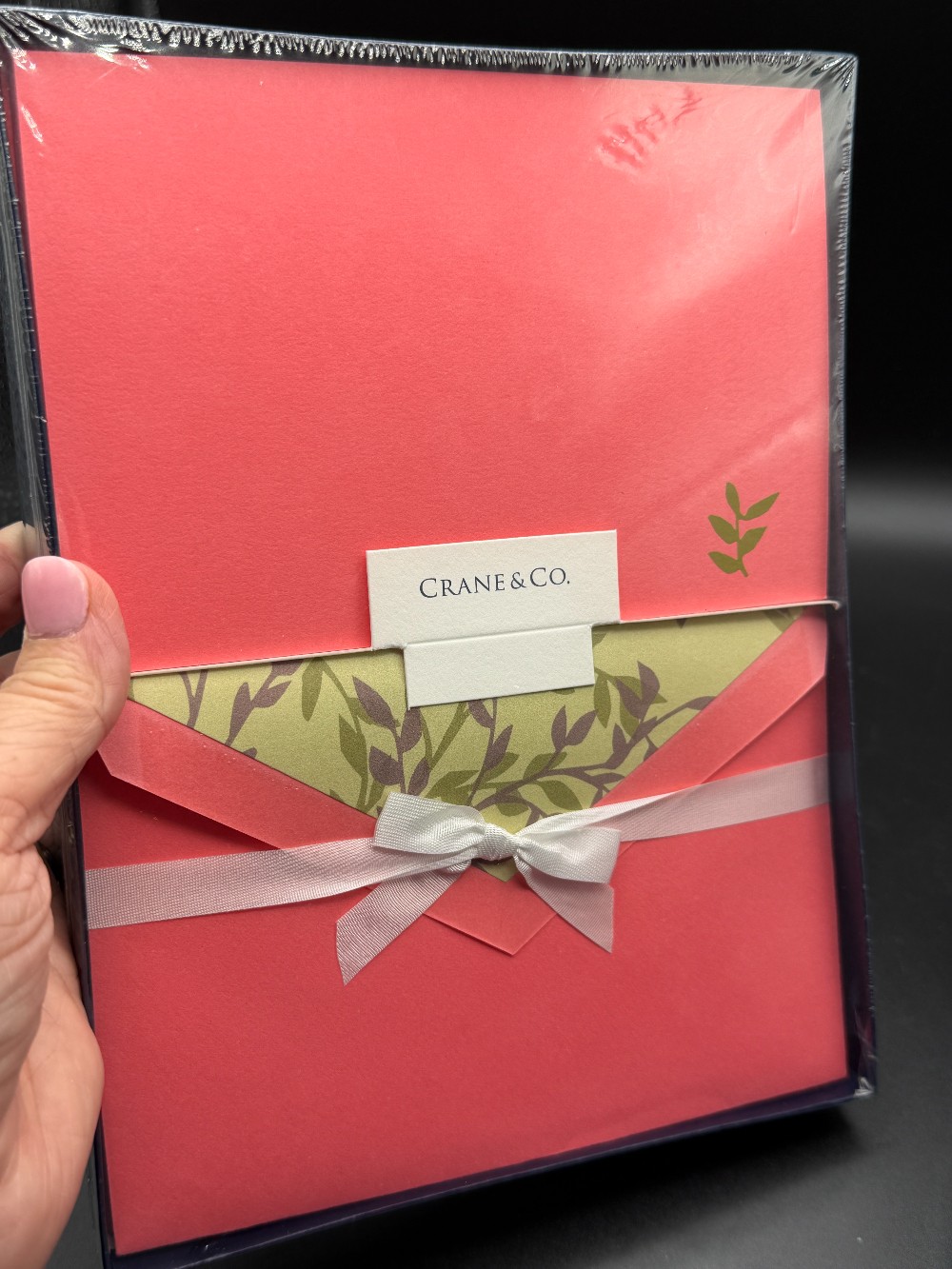 Crane & Co. 25 Hand Engraved Cards and Lined Envelopes