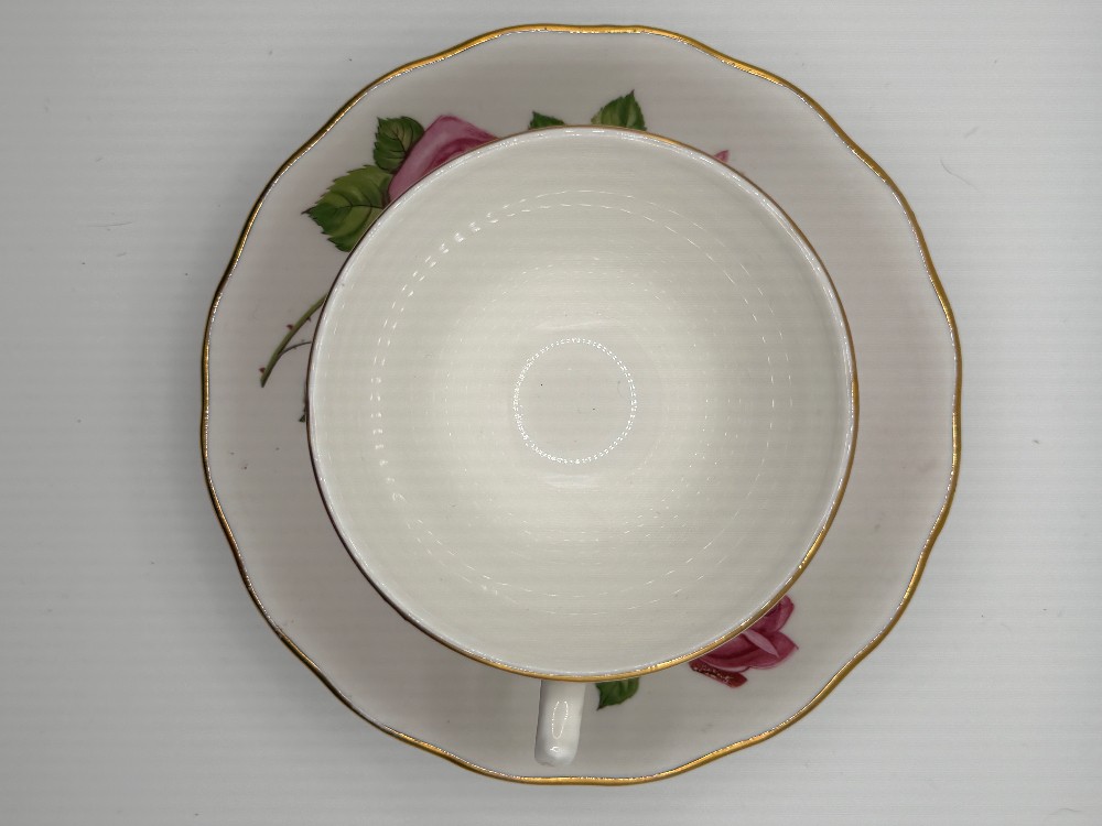 Royal Vale Pink Rose Teacup & Saucer