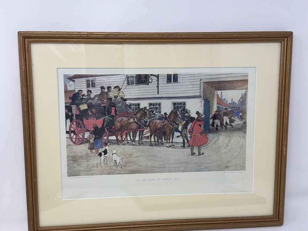 Vtg Print – “On the Road to Dingley Dell”