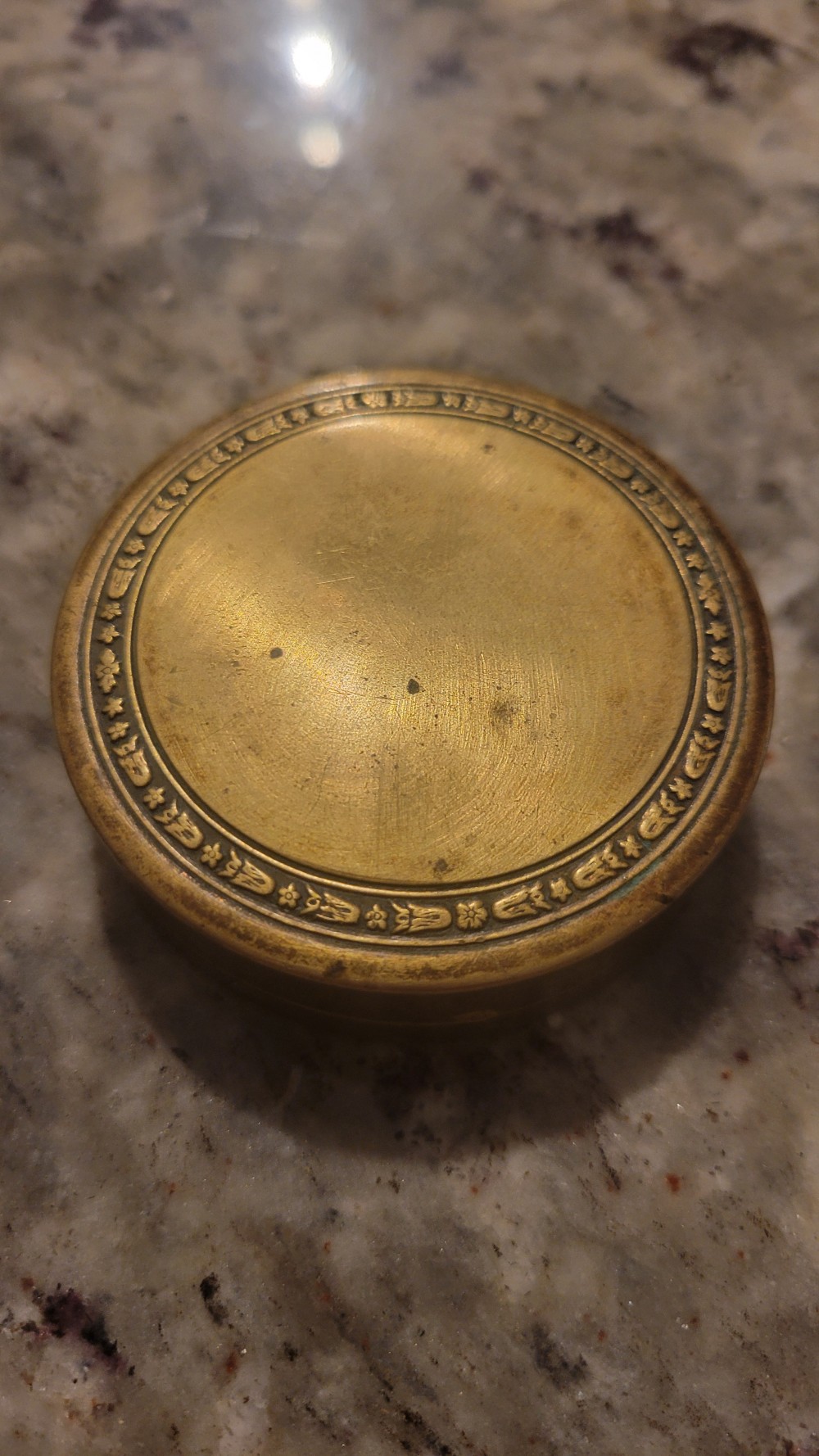 Antique Metal Powder Compact