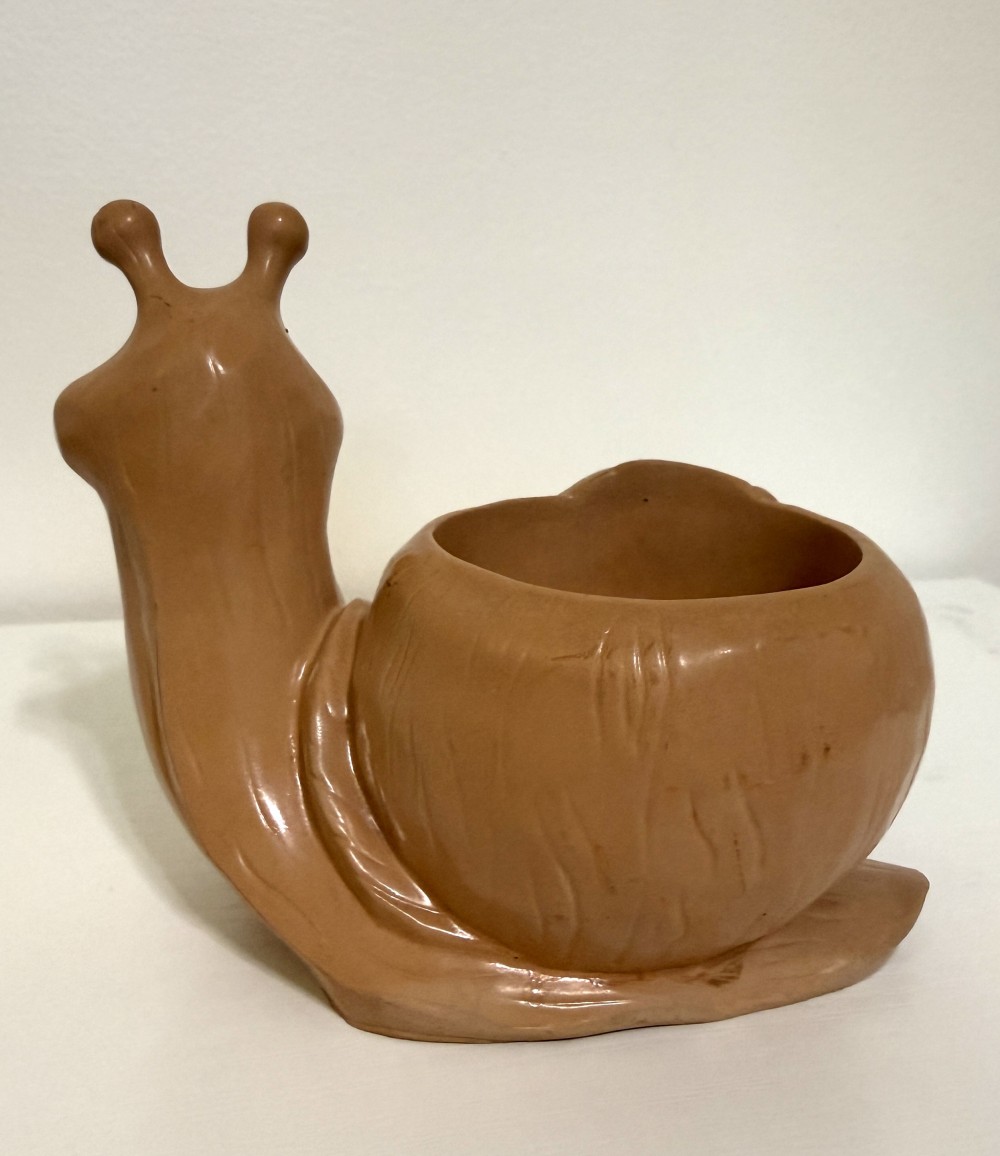 Ceramic Snail Planter Dish