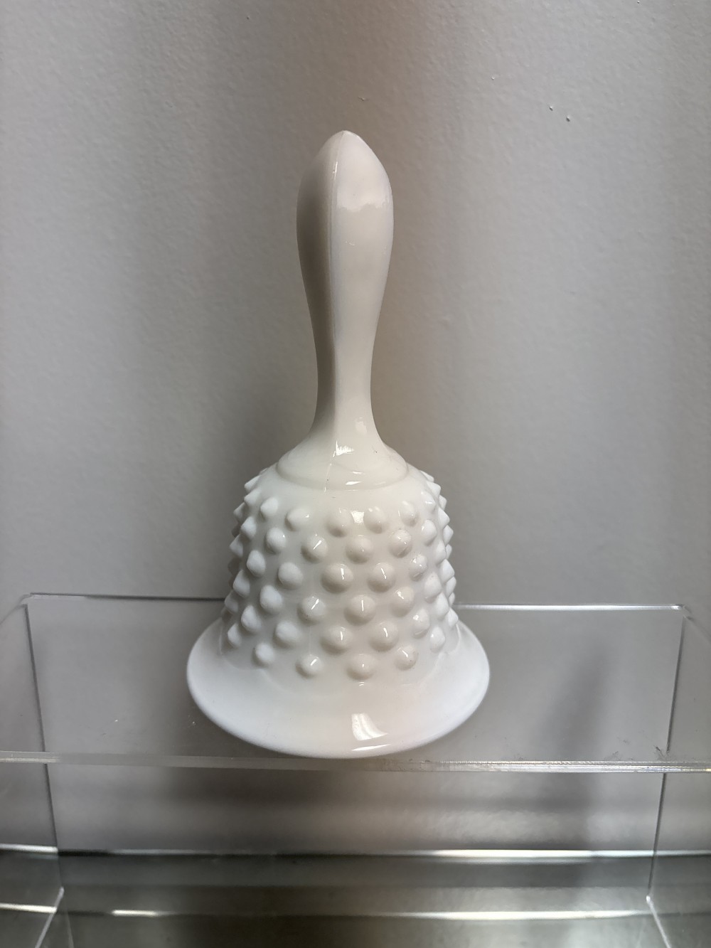 Vintage Milk Glass Hobnail Bell