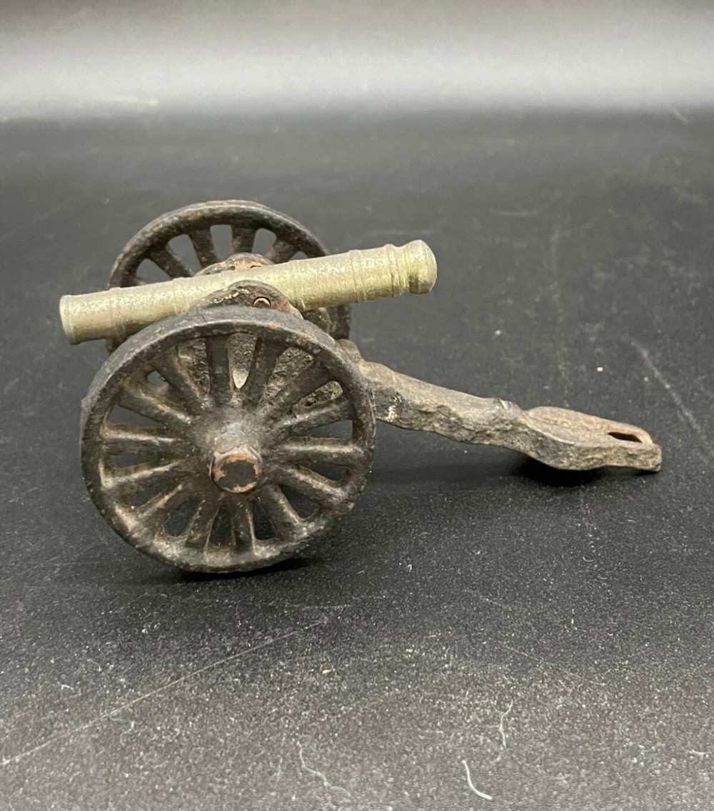 Cannon Miniature Cast Iron & Brass Decorative Civil War Style Field Cannon 4.75