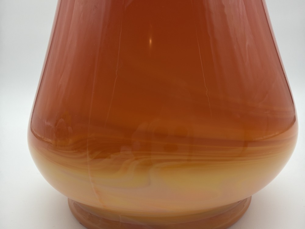 L.E. Smith Smoothie Bittersweet Slag Swung Vase