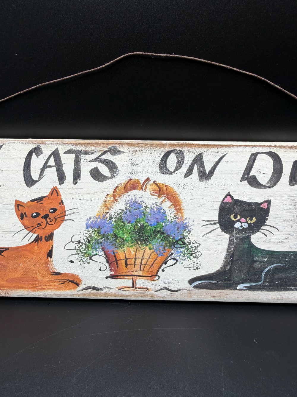 Attack Cats on Duty Sign-Vintage