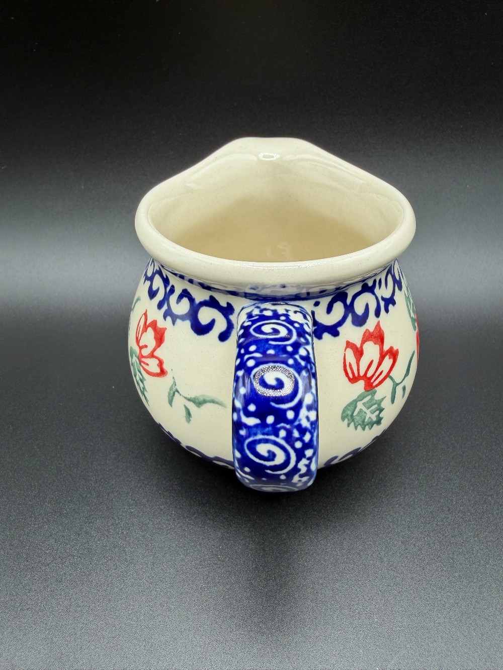 Zakłady Ceramiczne Bolesławiec Polish Pottery  Holly Creamer Pitcher – Shape 70