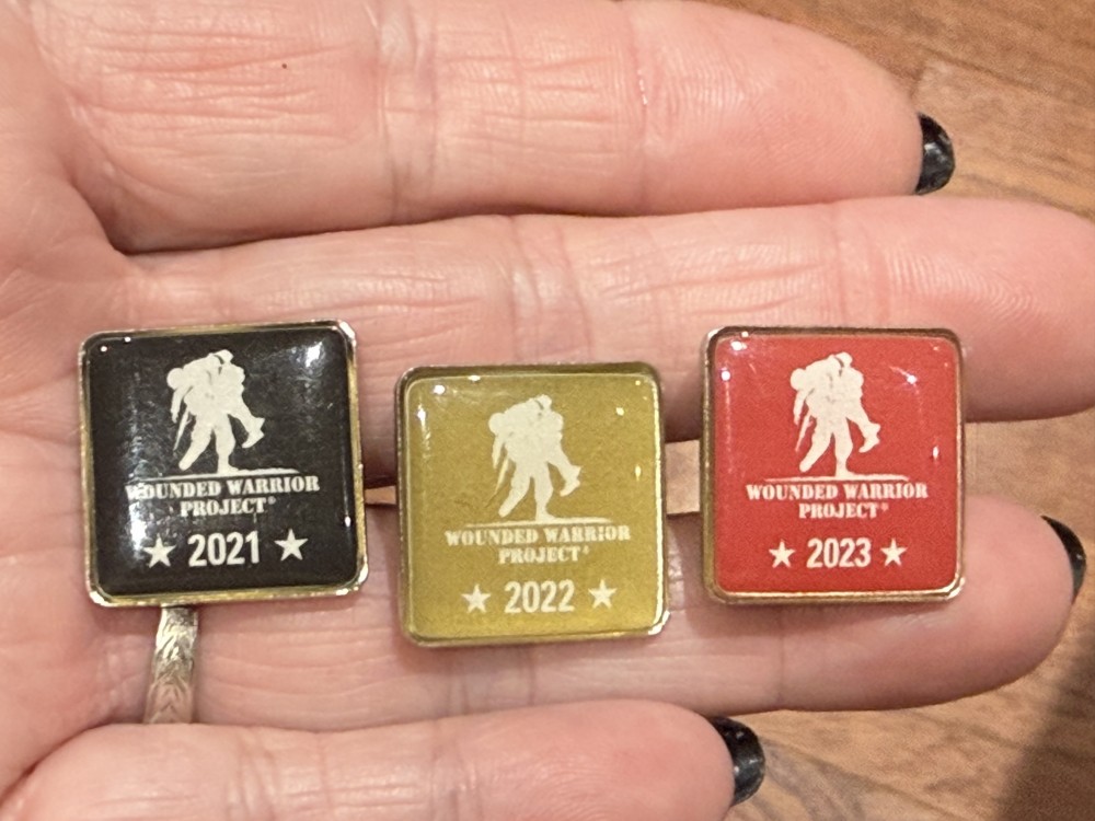 Wounded Warrior Project Pin Set: 2021, 2022, 2023