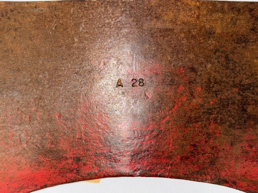 Hardware vintage double bit axe head marked A 28 no maker