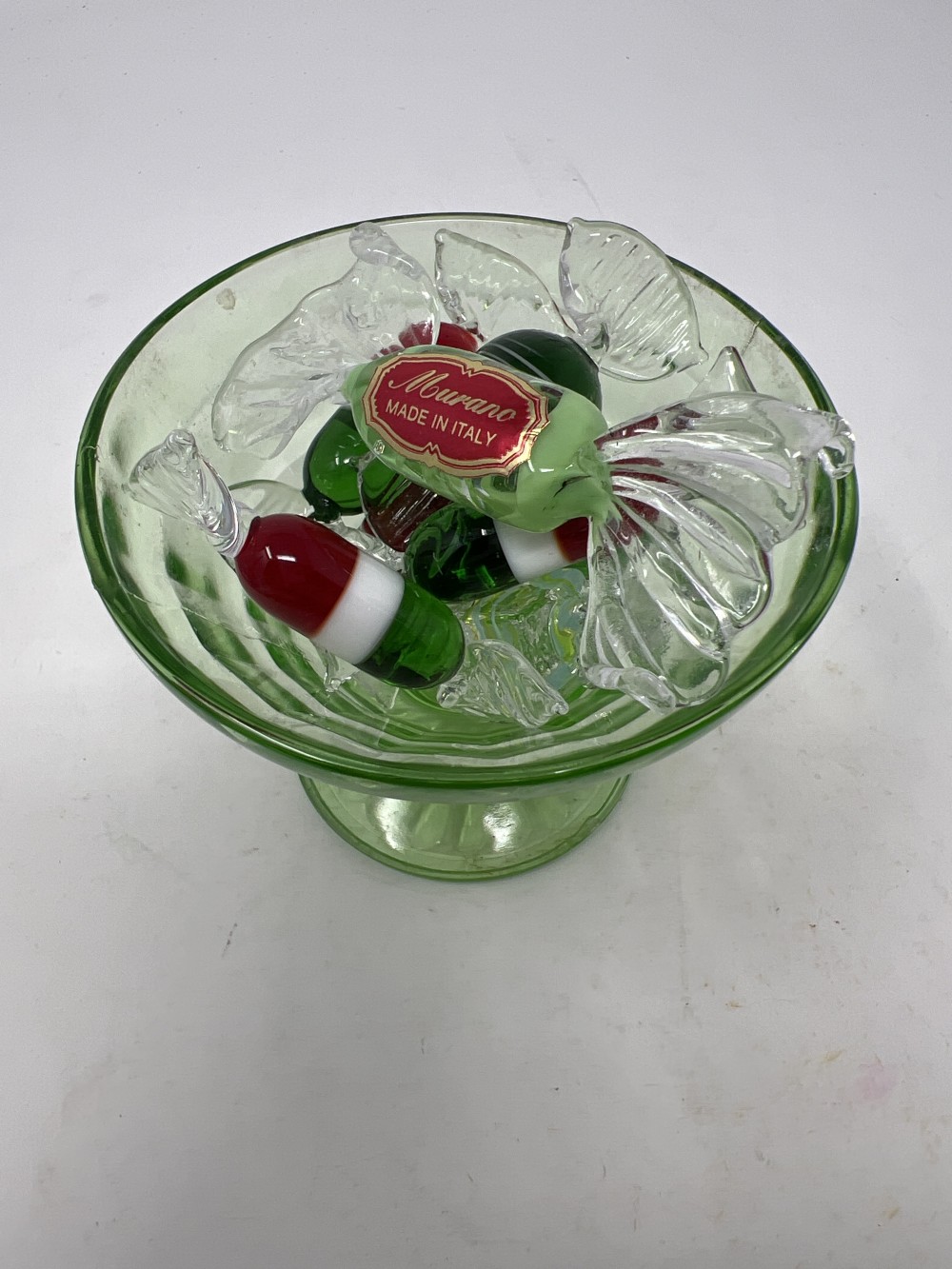 8 Murano Candies/Uranium Sherbet Cup