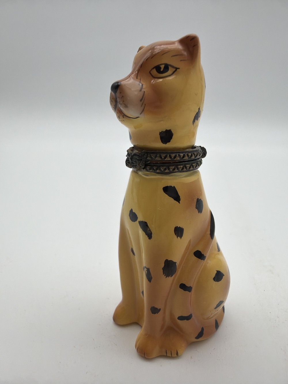 Miniature Leopard Trinket Box