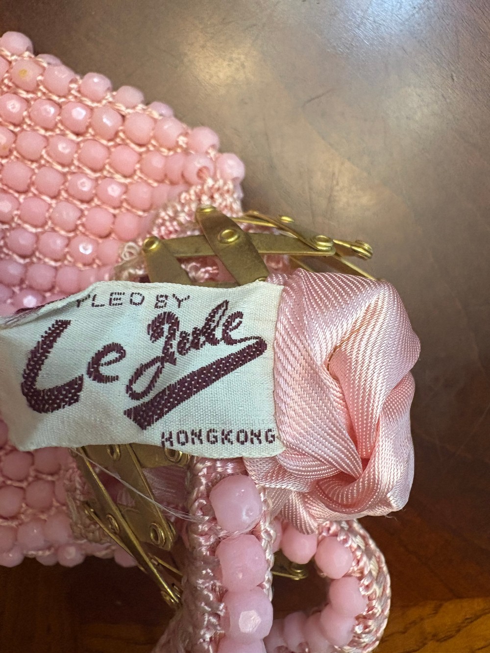 Le Jule Accordion-Top Beaded Miser Purse