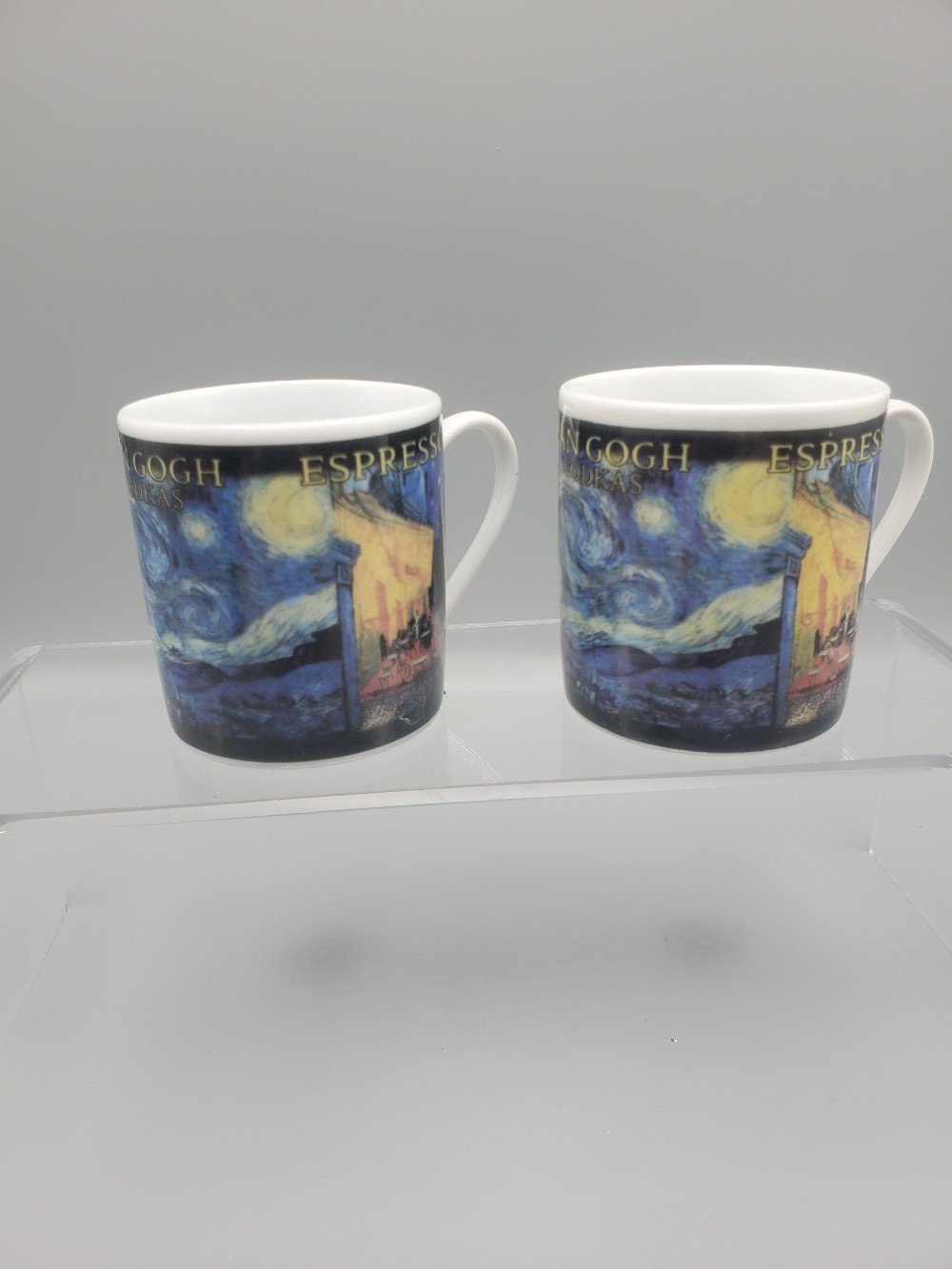 Pair of Two Van Gogh Espresso Cups Gogh Gear