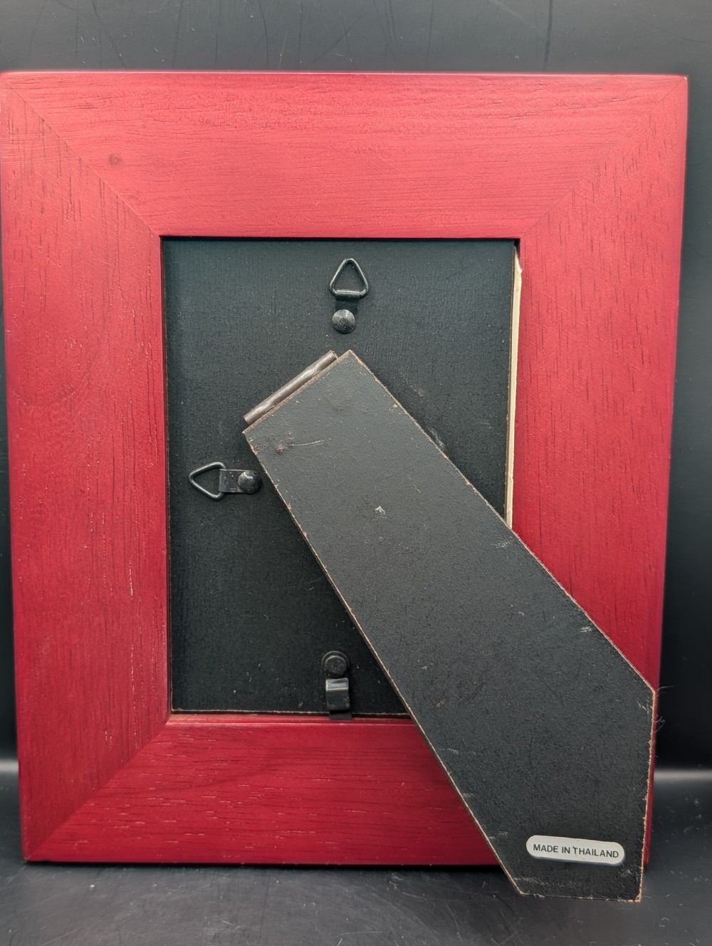Red picture frame