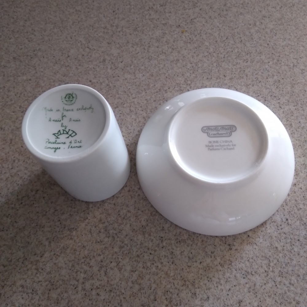 Anais Anais Bone China Dish & Small Cup