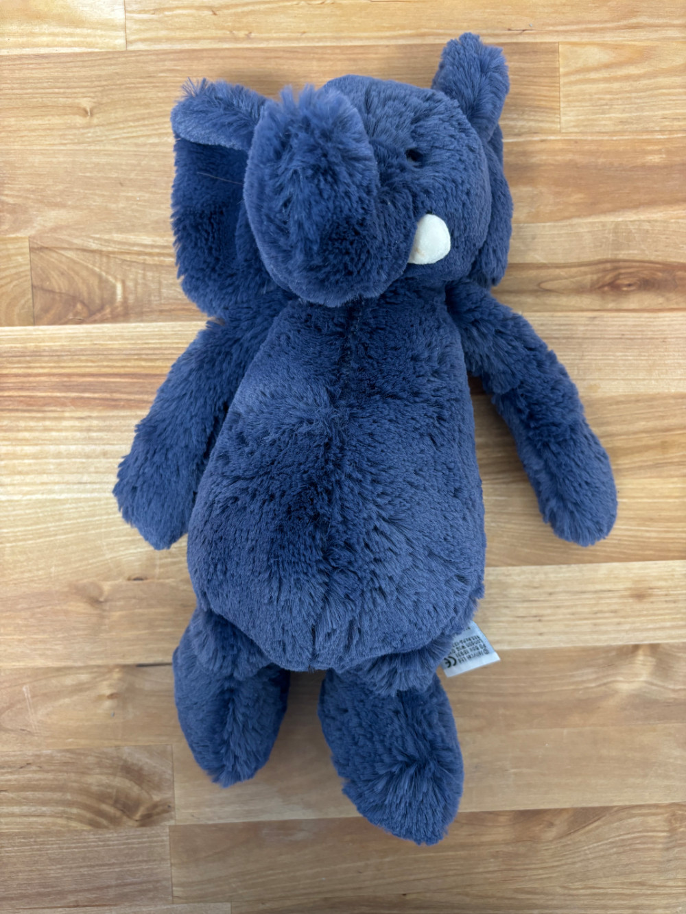Jellycat London Navy Blue Bashful Elephant Plush Stuffed Animal – 12 Inch