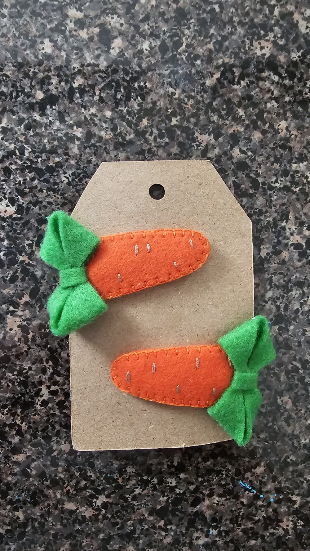 Carrot hair clips