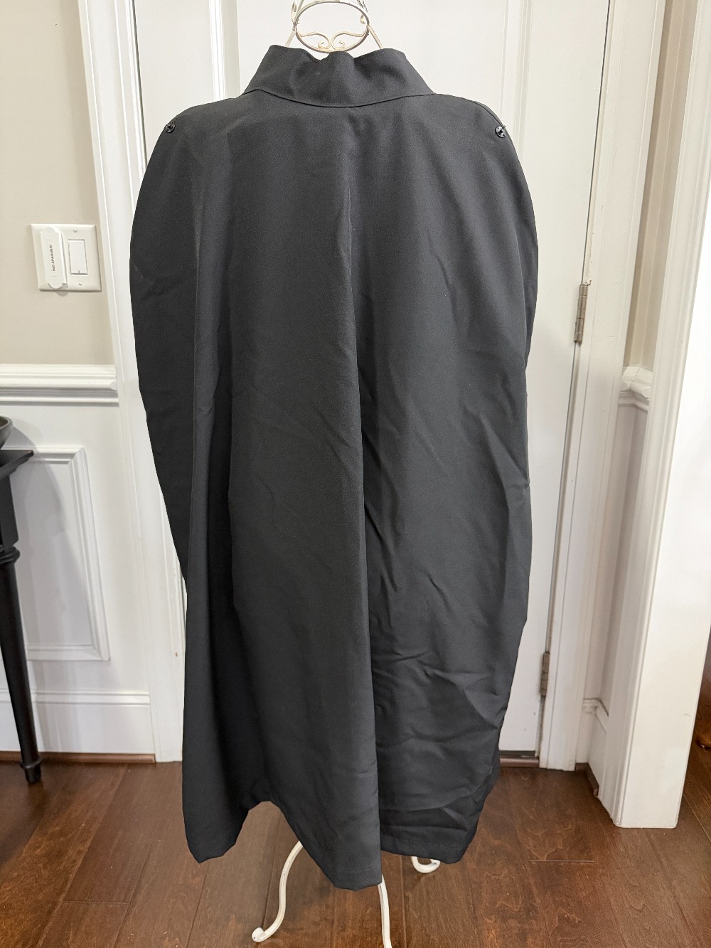 Vintage Premium Black & Crimson Red Satin Dracula Cape - Gothic Cosplay Cloak
