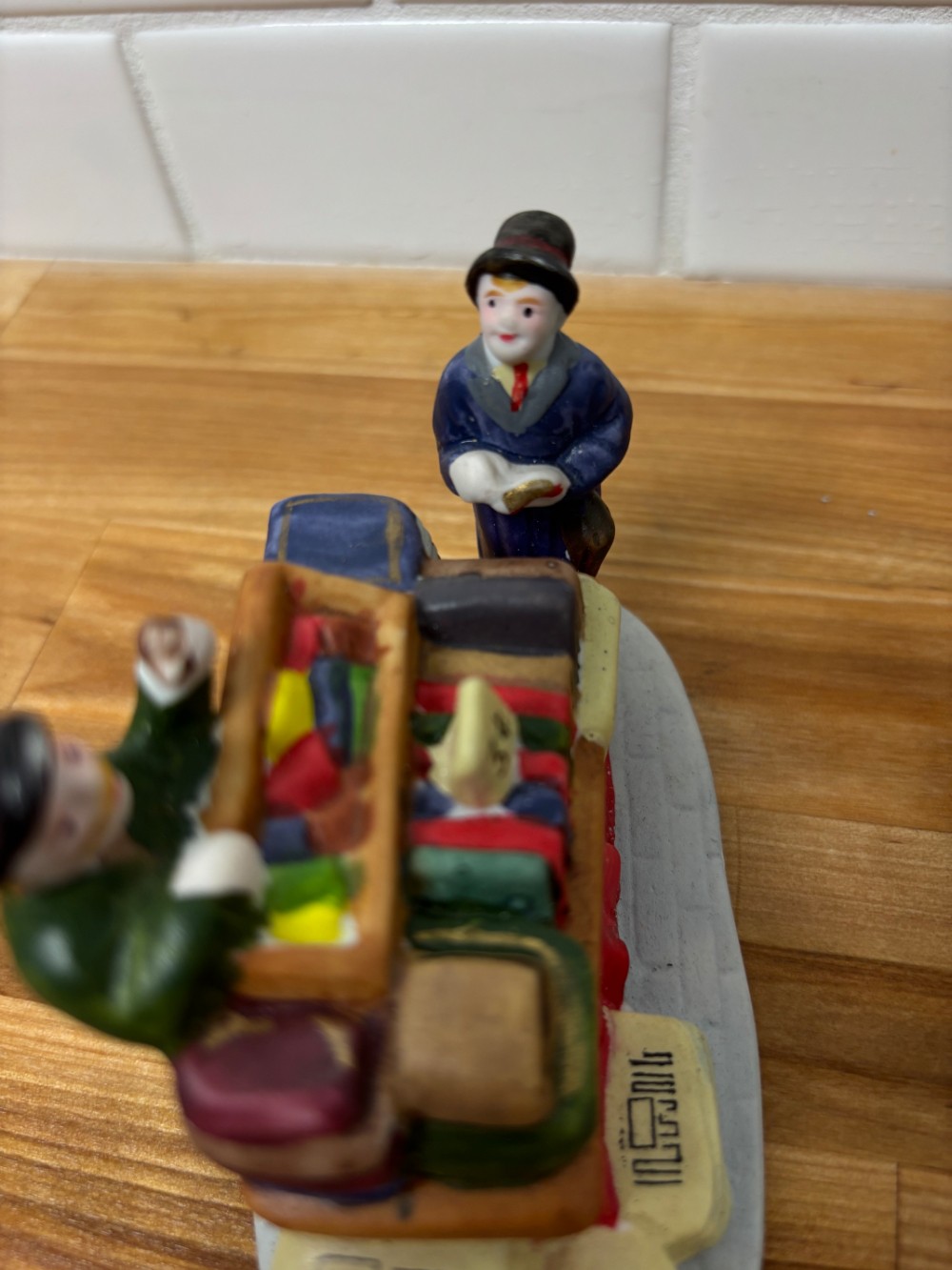 Books for Sale Lemax Christmas Village Accessory Newspaper Vendor Figurine 1998