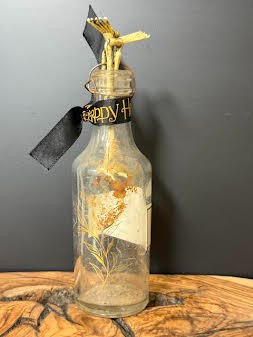 Antique Apothecary Halloween Bottle Altered Antique Bottle