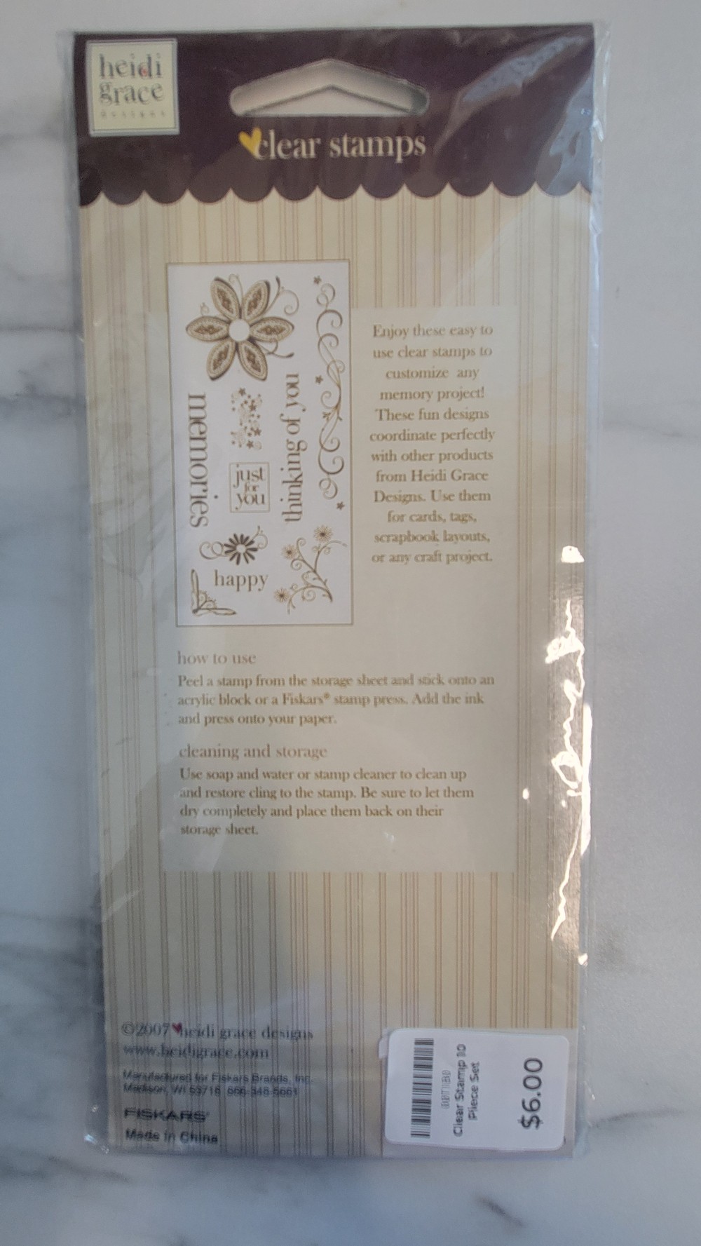 Clear Stamp 10 Piece Set