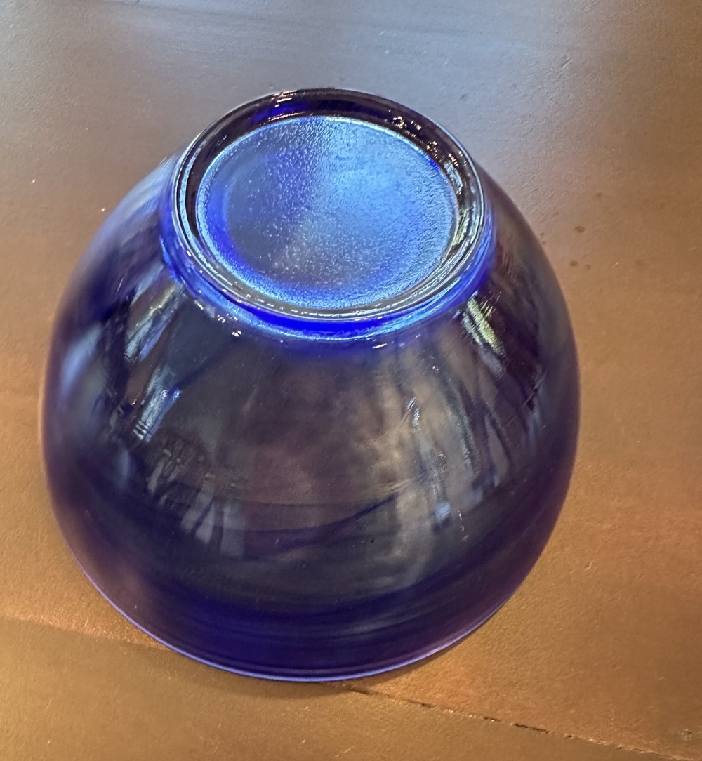 Cobalt Blue Alabaster Glass 6