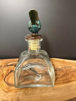 Perfume Bottle Enamel Bird Stopper