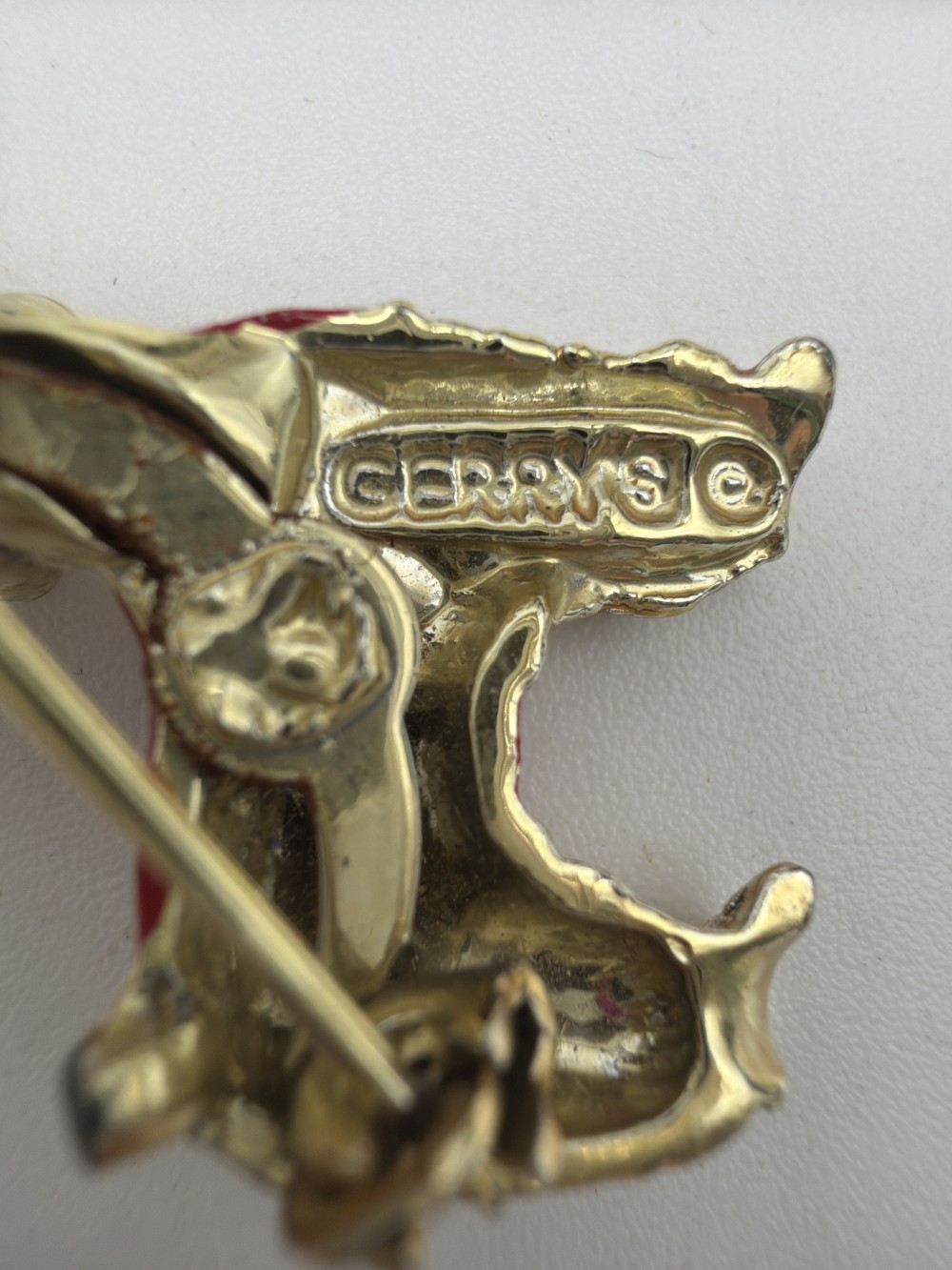 Vintage Gerry’s Red Poodle Brooch