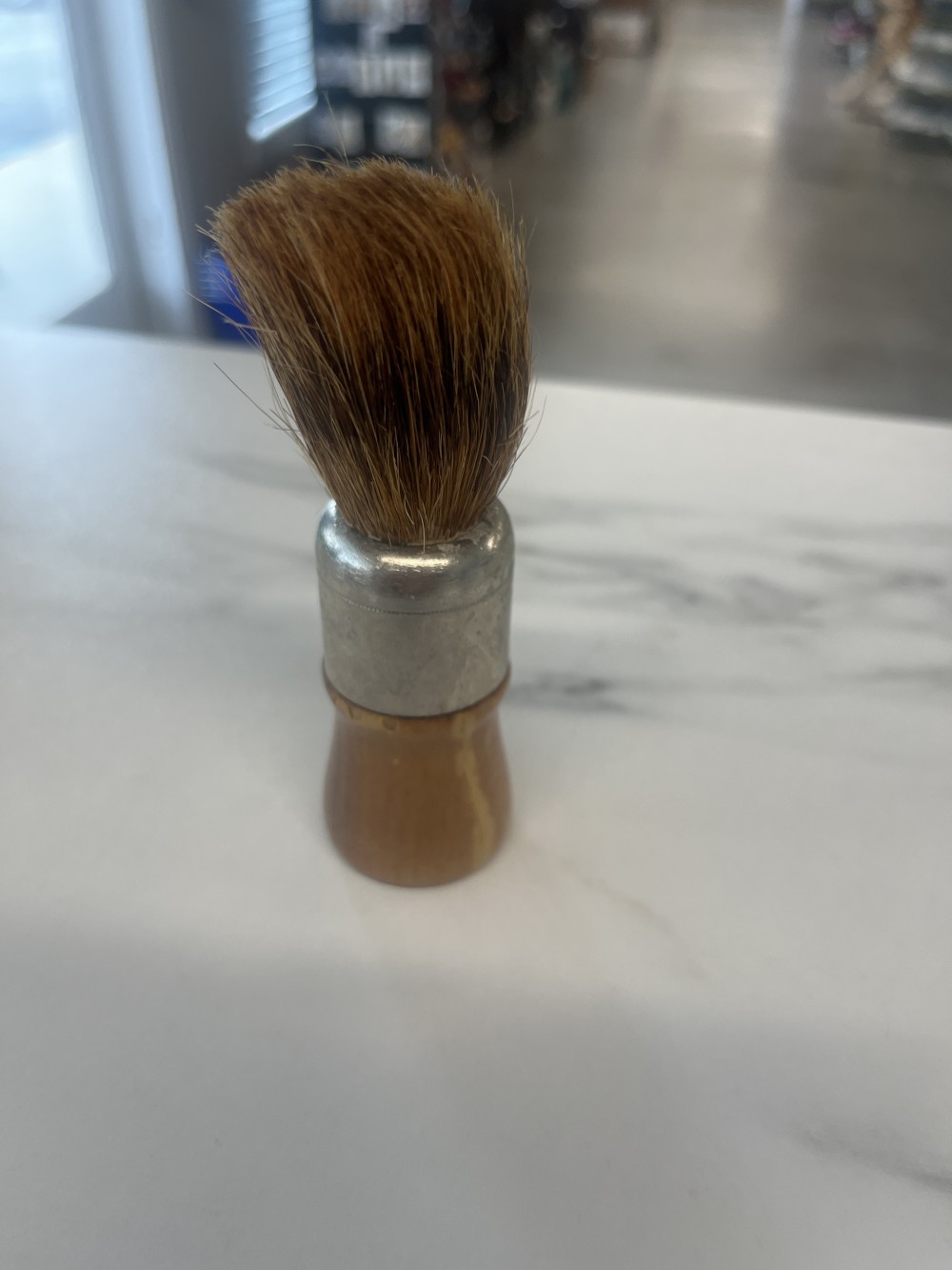 ‘50’s metal and wood shaving brush