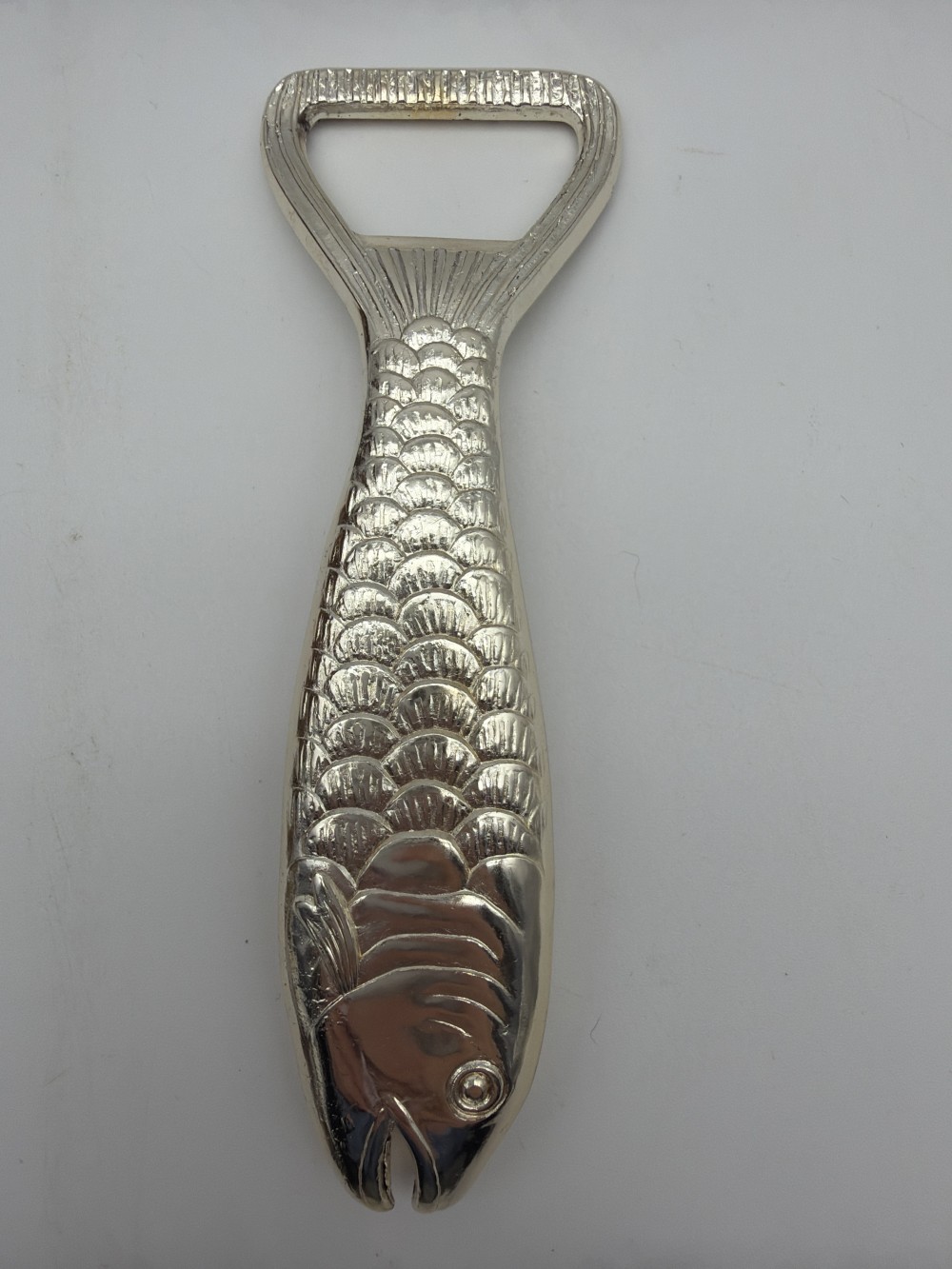 Silver-Tone Fish Bottle Opener