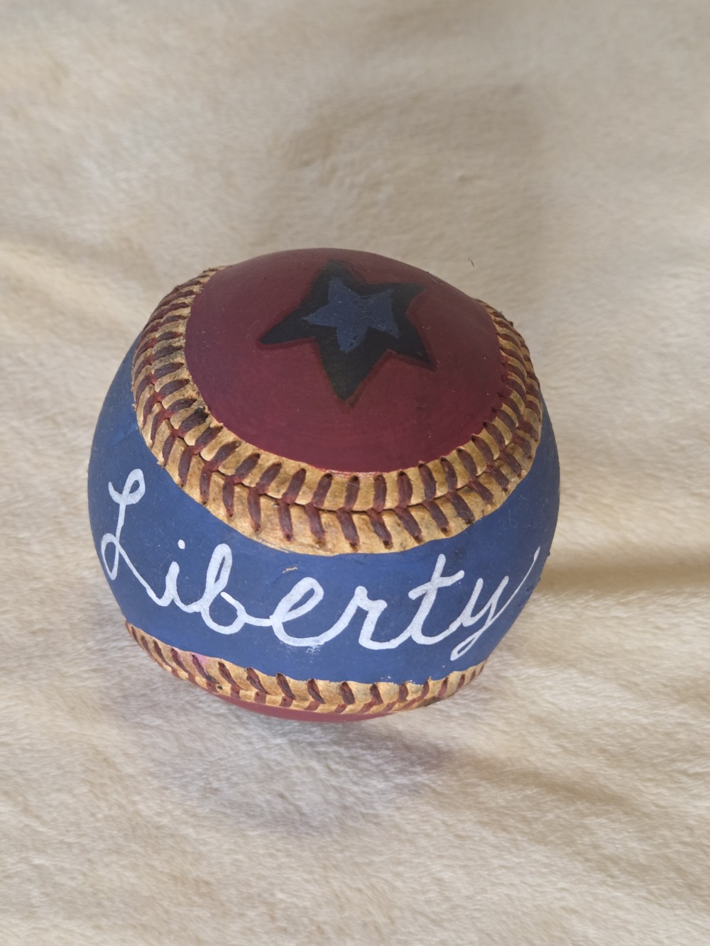 VTG Baseball Handpainted Liberty