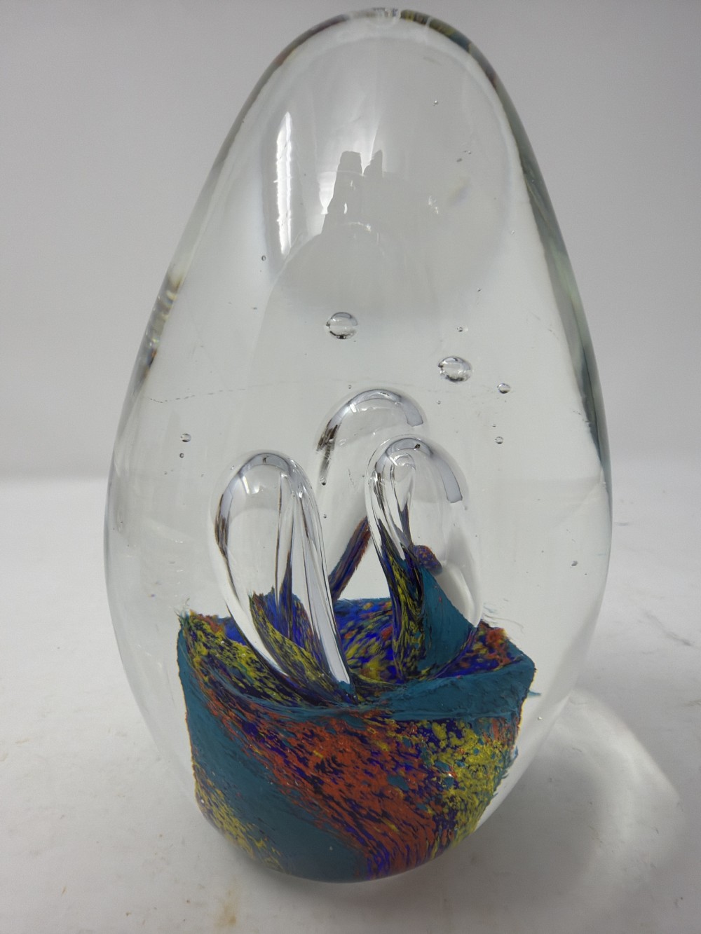 Vtg Art Glass Paperweight