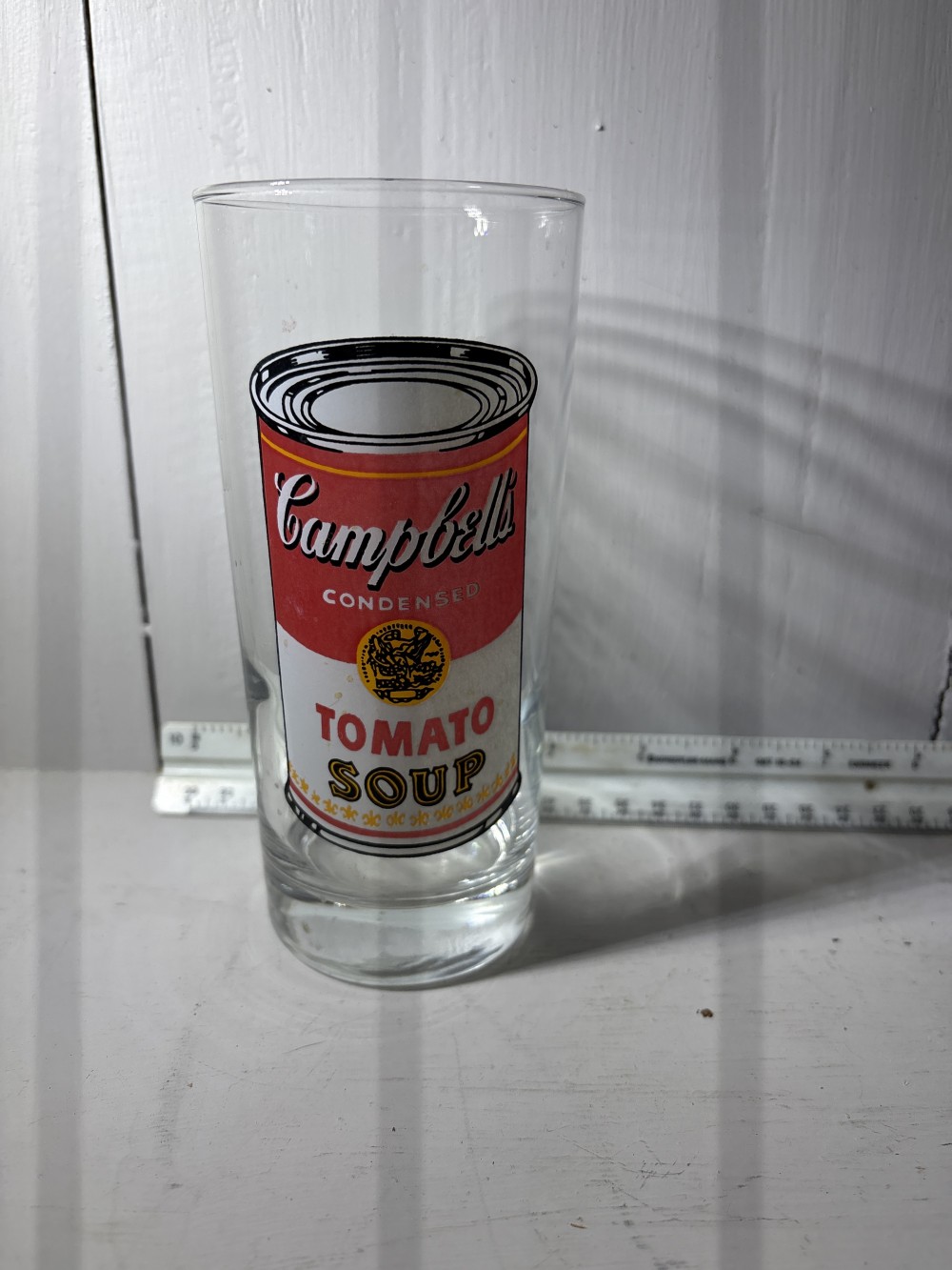 Andy Warhol Campbell Soup Glass