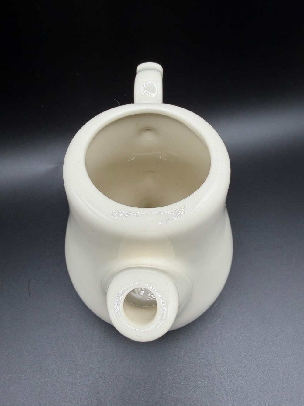 Vintage 2006 Homer Laughlin Seville 17oz Ivory China Teapot - Made in USA