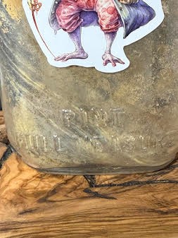 Antique Caustic Toad Apothecary Bottle Altered Antique Halloween Bottle