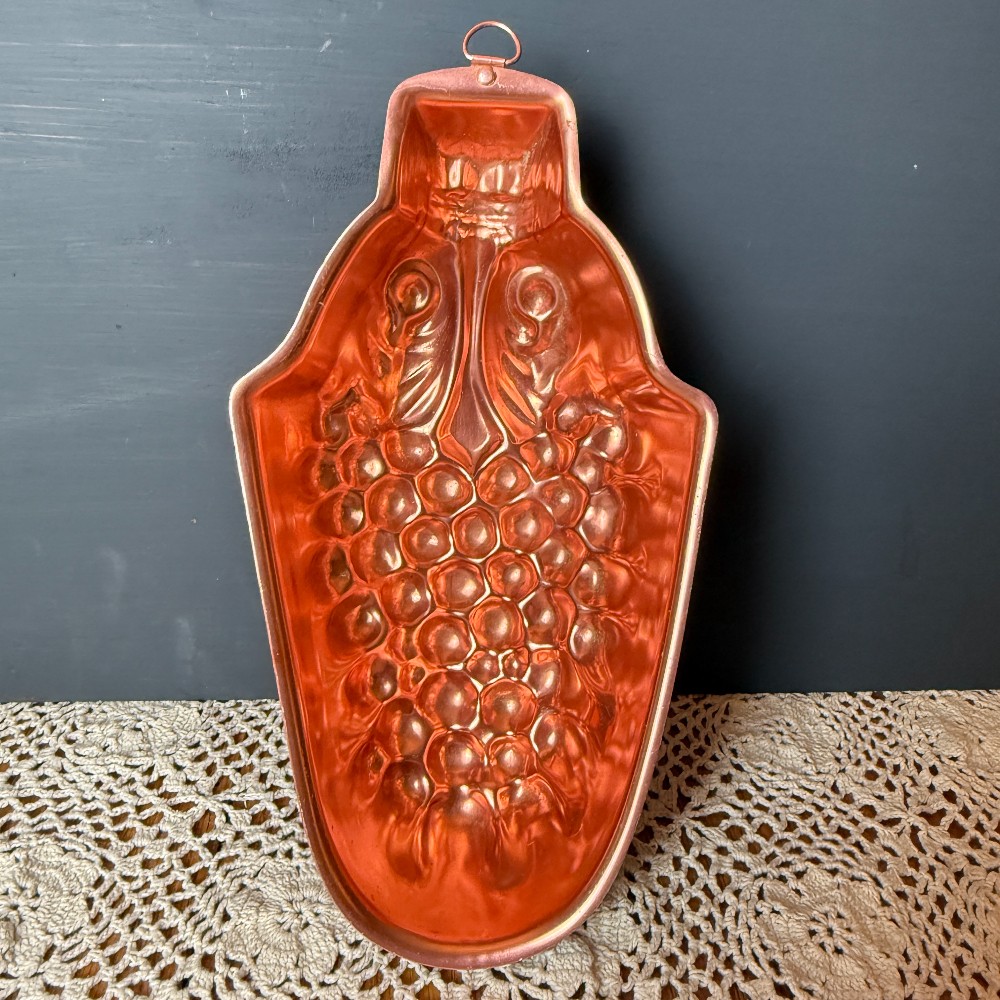 Copper Grape Cluster Mold Wall Hanging