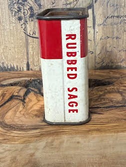 Kroger Rubbed Sage Spice Tin Grannycore Farm Kitchen