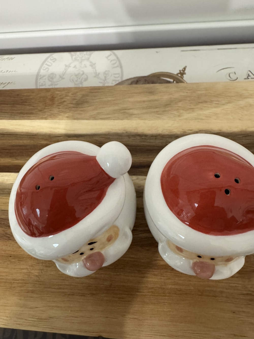 SANTA SALT & PEPPER, VTG.