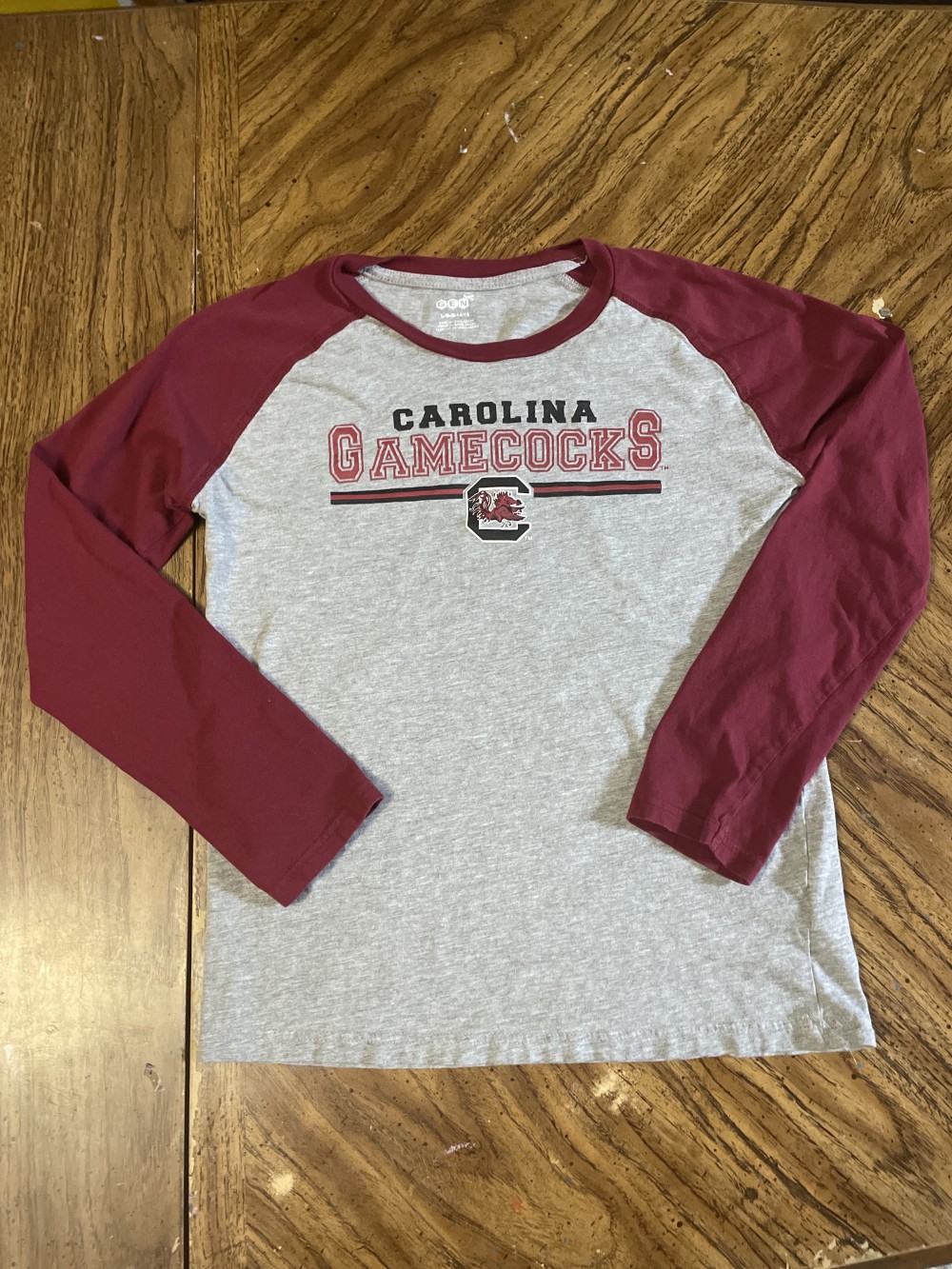 Gamecocks long sleeve 14/16 gray/garnet