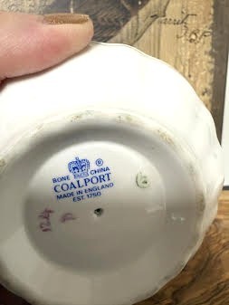 Coalport England Bone China Bowl Flowers