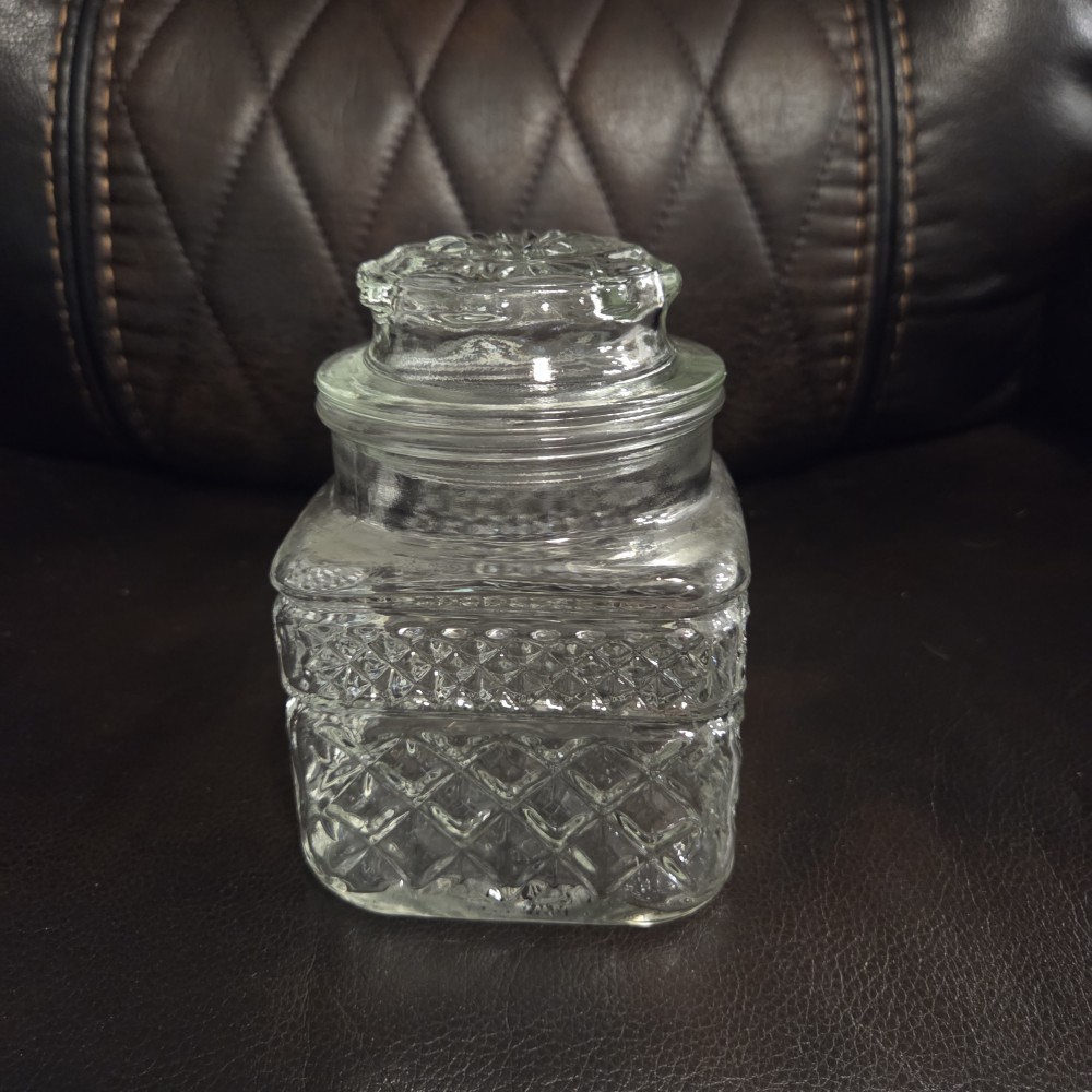 VTG Anchor Hocking Wexford Candy Jar-AS IS