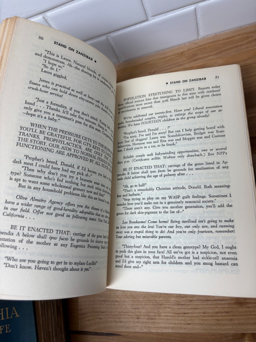Book Stand on Zanzibar by John Brunner Hardcover 1968 Science Fiction Book Club Edition