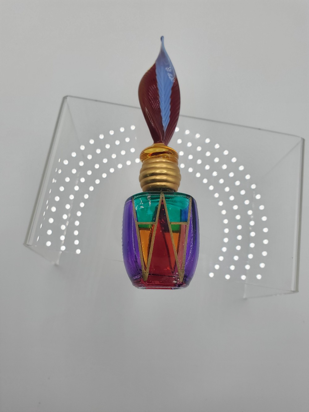 Murano Art Glass Mini Perfume Bottle