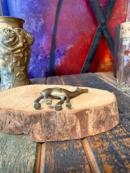 Vintage Miniature Brass Camel Figurine