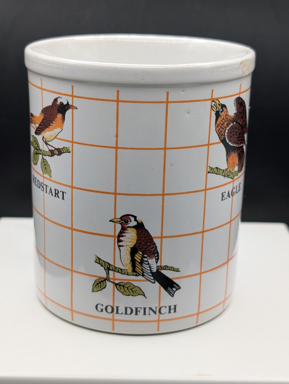 Japan bird mug, as-is