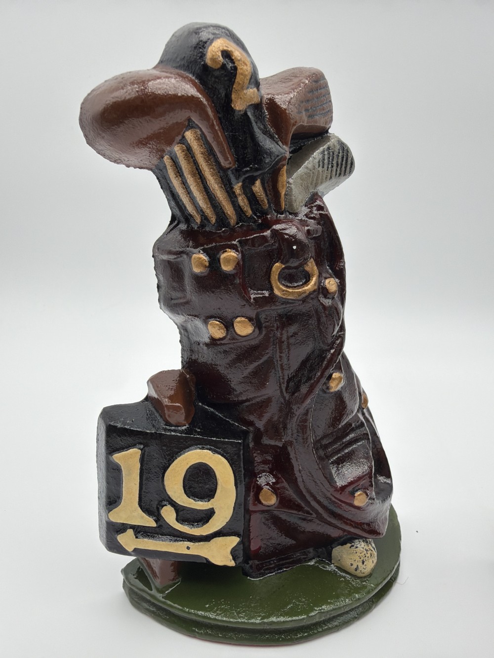 Vintage Cast Iron Golf Bookends