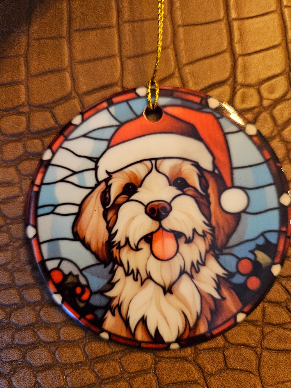 3.5-inch round Havanese  ornament