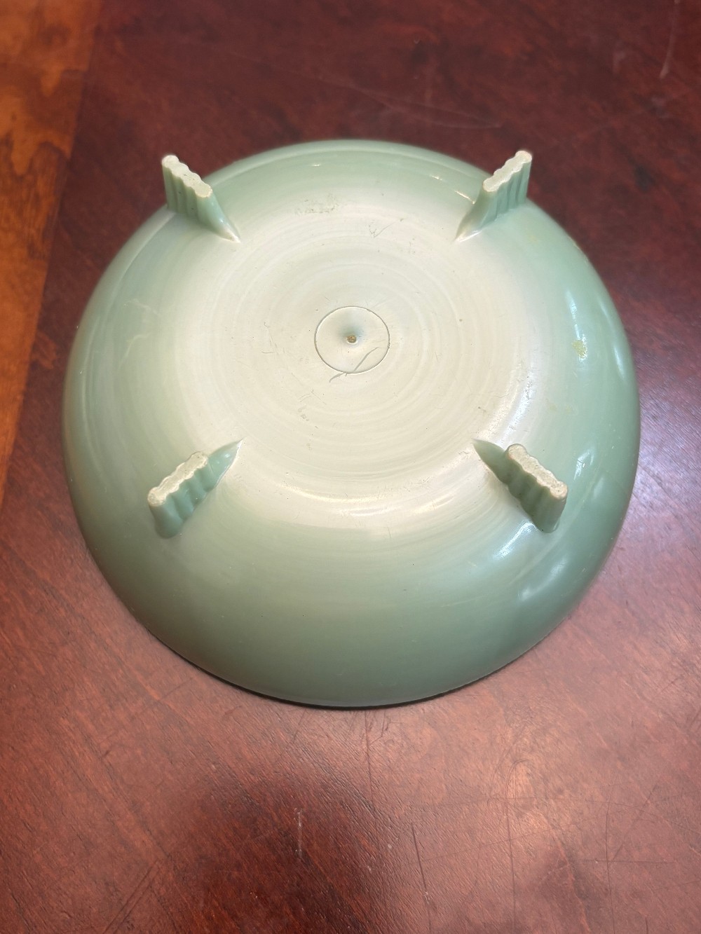 Mid-Century Art-Deco Celluloid Footed Trinket Vanity Box