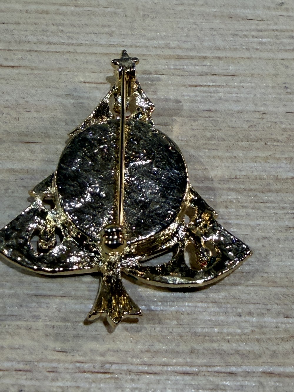VTG North Pole Inc. Quartz Christmas Tree Watch Brooch (As-Is)