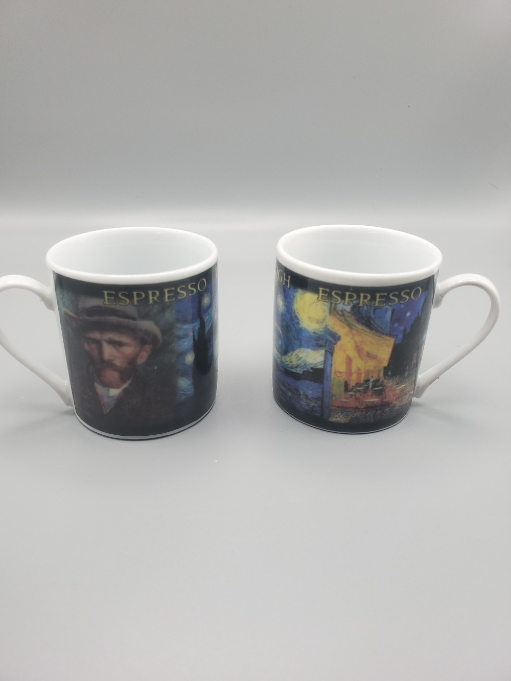 Pair of Two Van Gogh Espresso Cups Gogh Gear